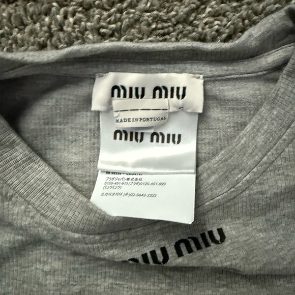 Miu Miu Seamless mélange T-shirt - Picture 8 of 11